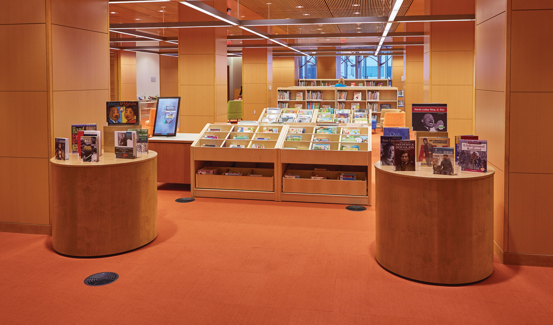 Slover Library - Round Displays