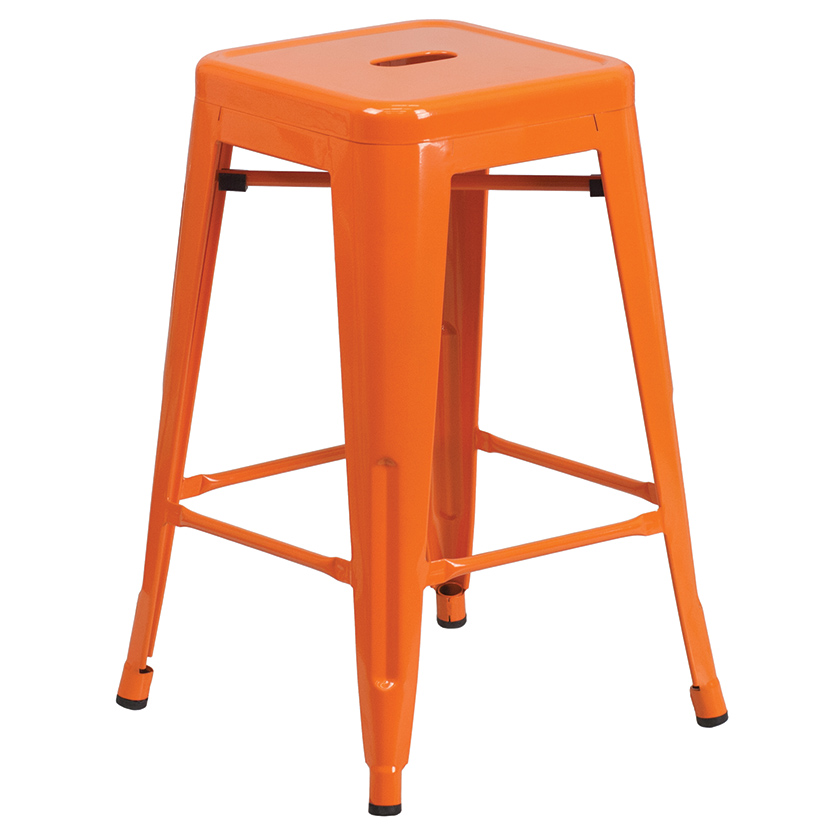 Metal Indoor/Outdoor Counter Height Stools