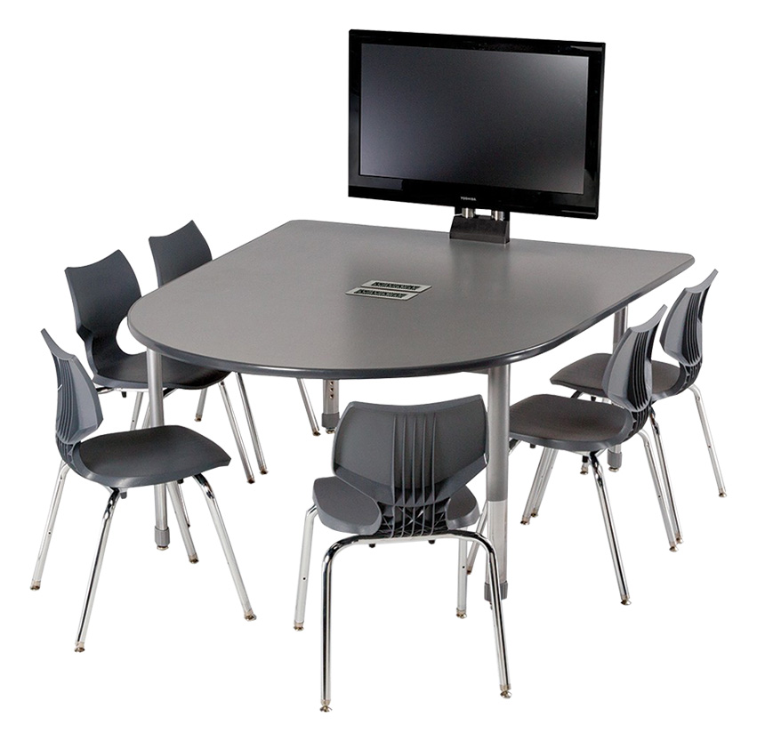 Smith System® Interchange® D-Shaped Media Tables
