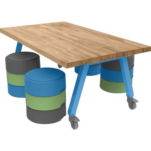 Smith System® Butcher Block Top Planner® Studio Tables
