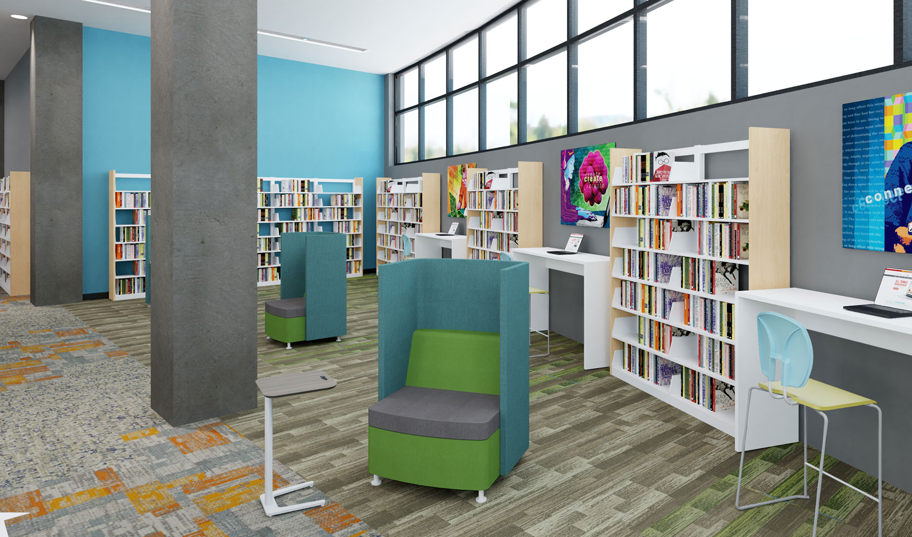 Public Library Designed for Social Distancing