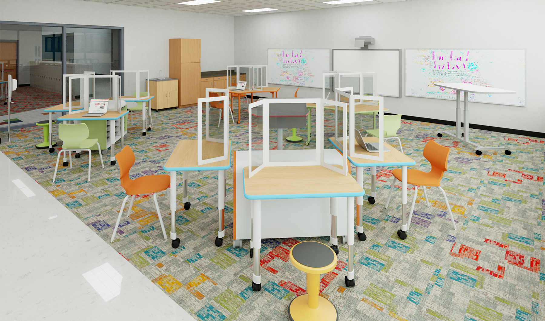 School Spaces Designed for Social Distancing - Classroom